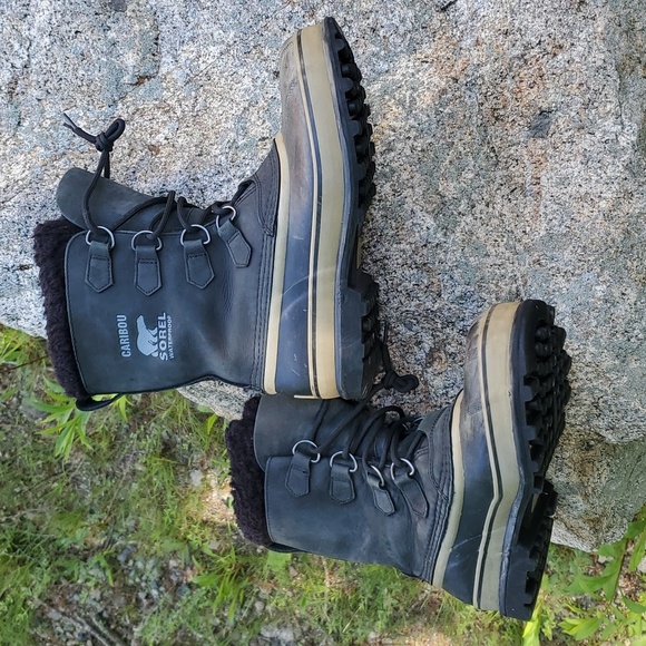 Sorel Caribou Suede Waterproof Winter boots. Men's Size 8 - Picture 2 of 15